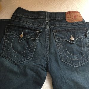 True Religion Ricky Straight Leg Jeans 34